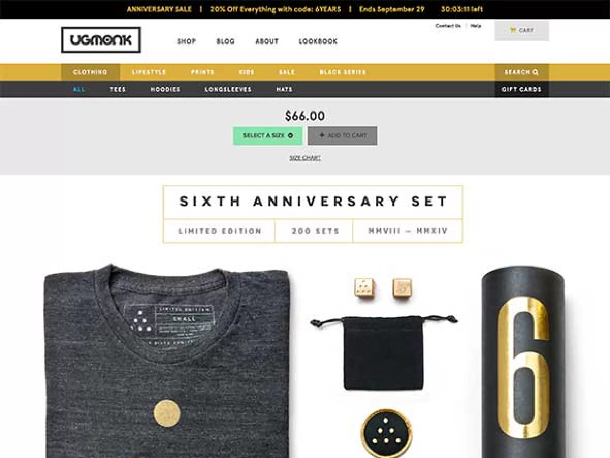 6 TH ANNIVERSARY SET LIMITED EDITION Ugmonk 20140928