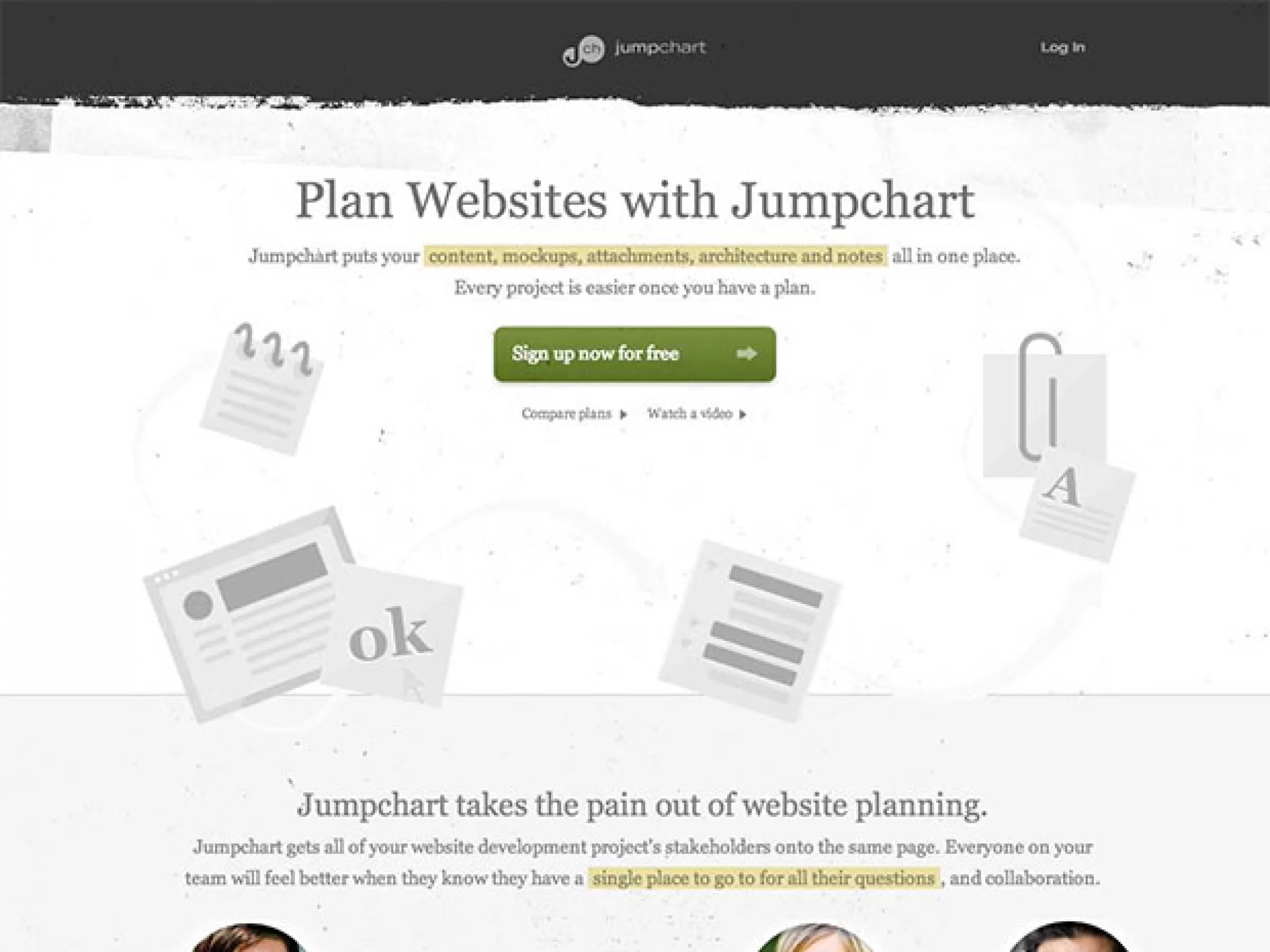 Jumpchart Website Planning and Organization